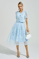 Draskor Blue Lace Pearl Set