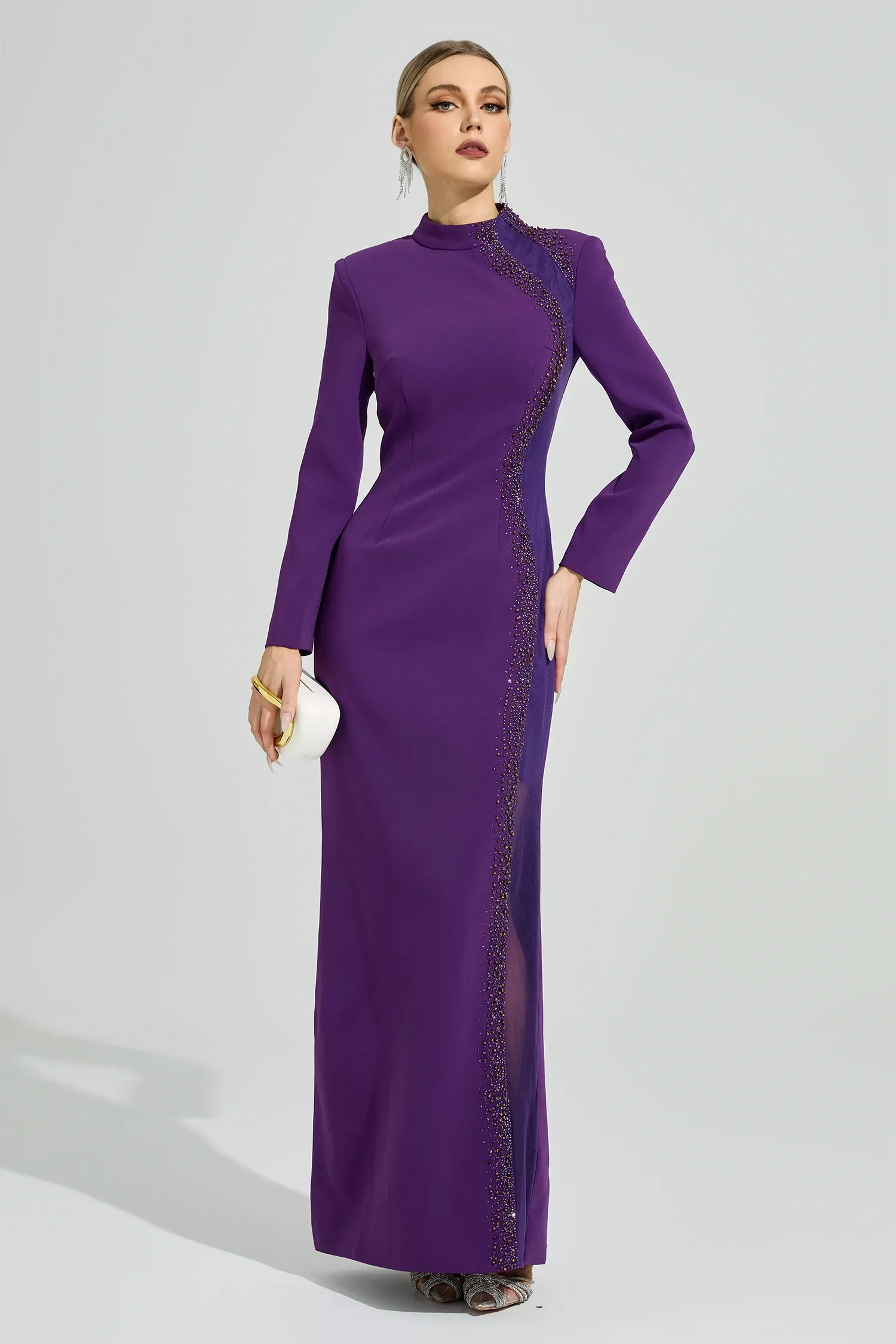 Durexon Purple Diamond Maxi Dress