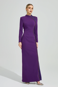 Durexon Purple Diamond Maxi Dress