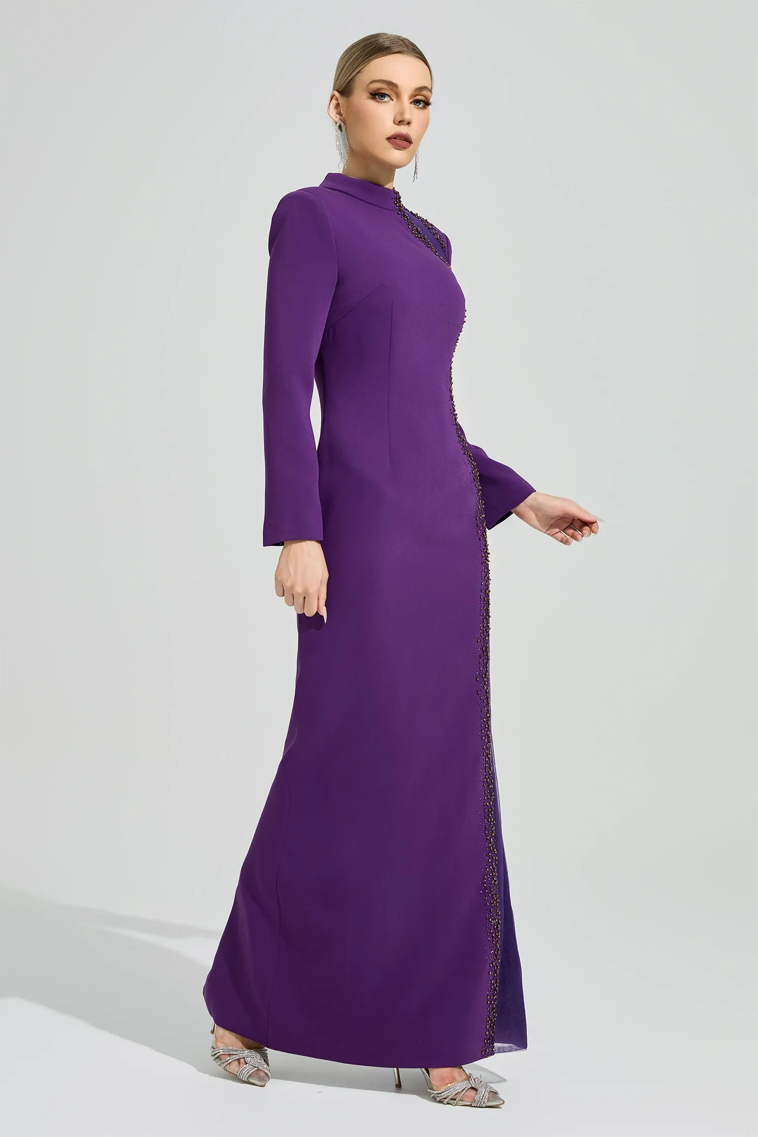 Durexon Purple Diamond Maxi Dress