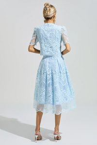 Draskor Blue Lace Pearl Set