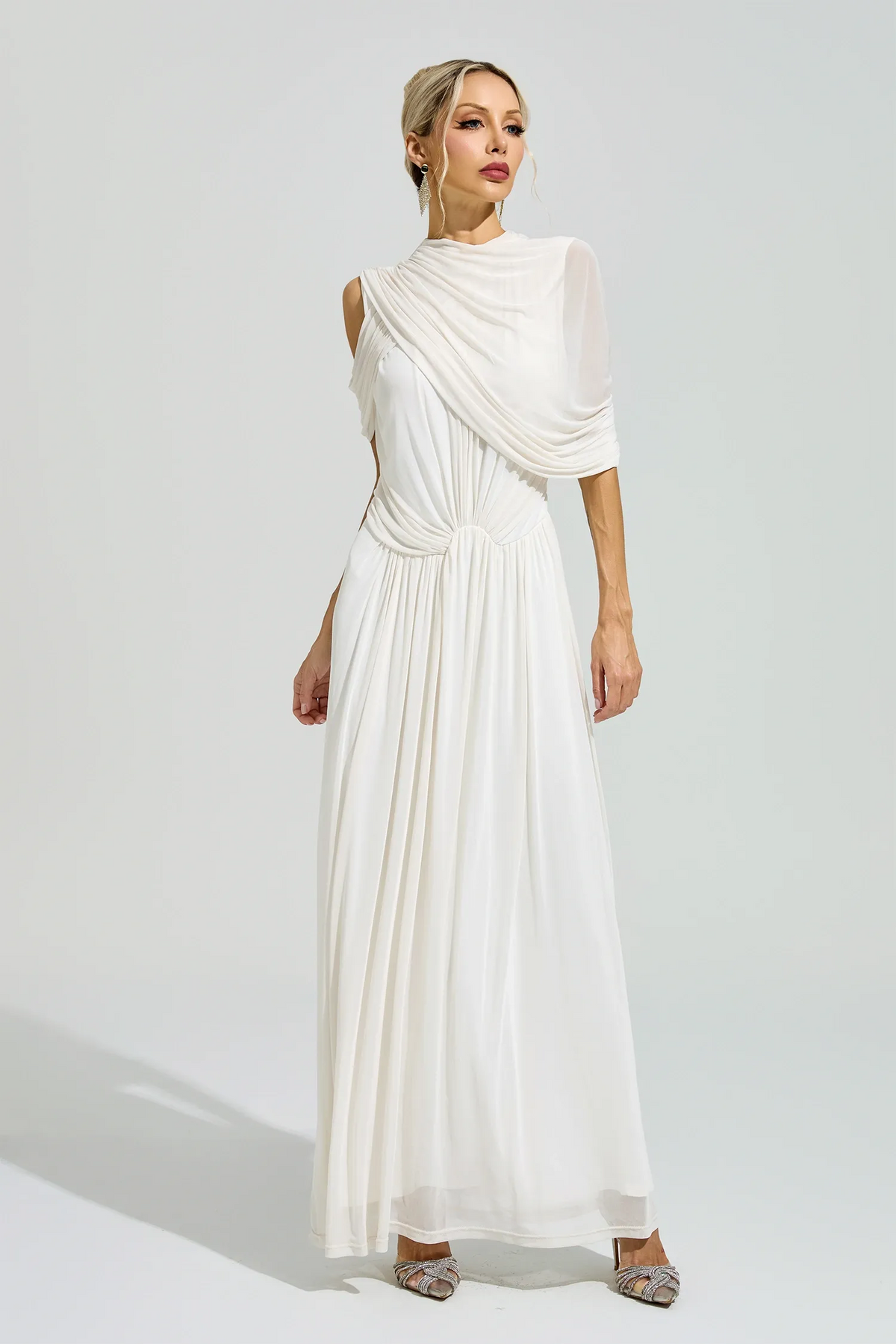 Didyme Draped Design Maxi Dress