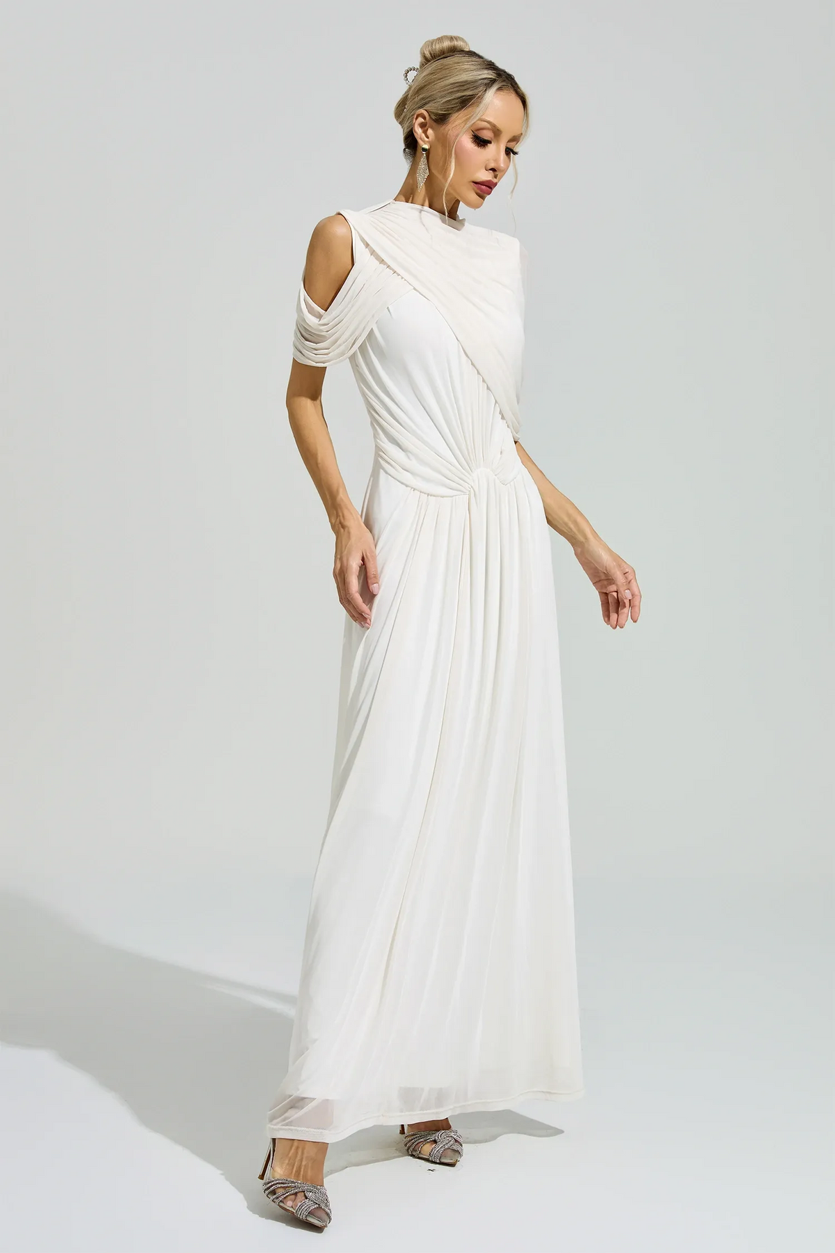 Didyme Draped Design Maxi Dress