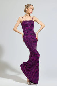 Revionx Purple Diamond Bodycon Dress