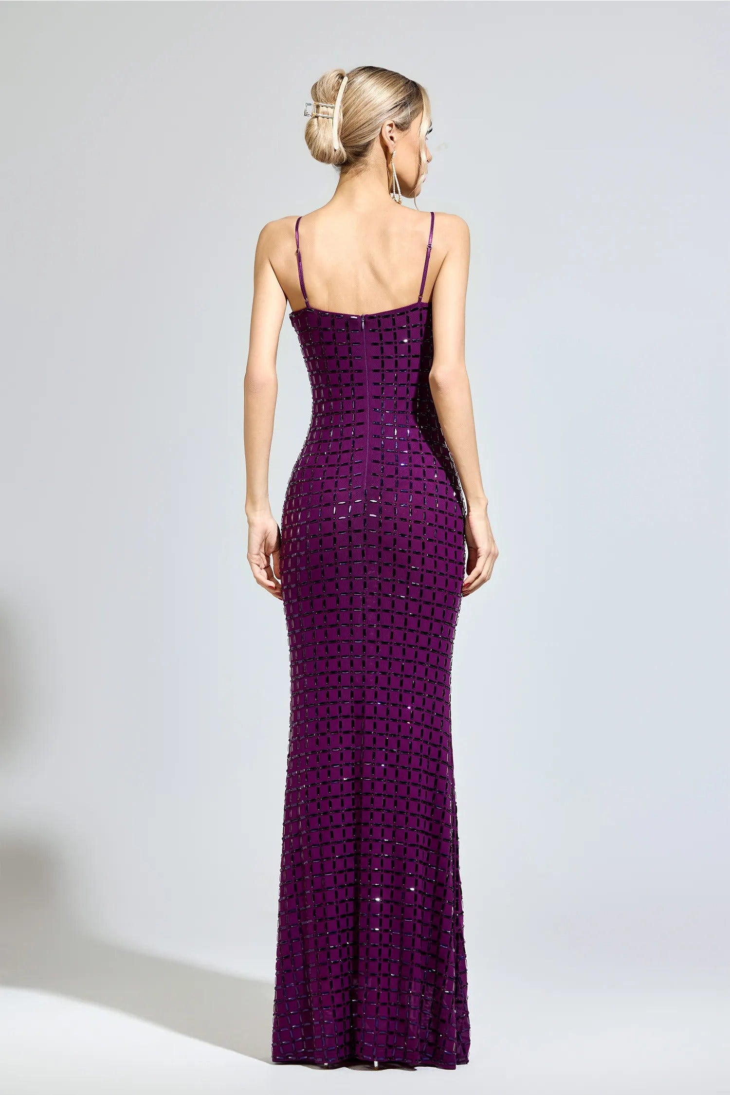 Revionx Purple Diamond Bodycon Dress
