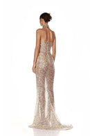 Cchiquita Strapless Sequin Maxi Dress