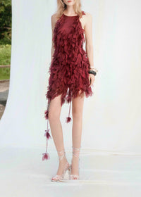 Kaelvyn Maple Leaf-Embellished Mini Dress