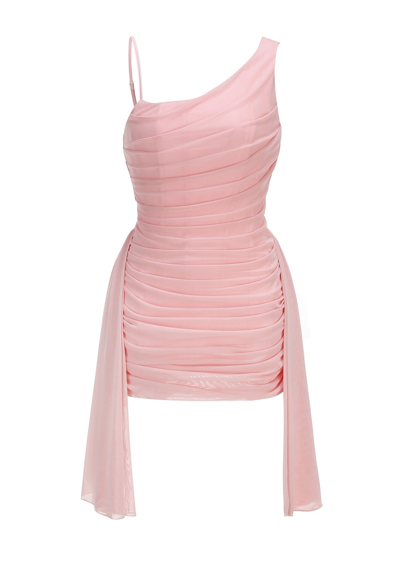 Bromek Rose Fitted Mini Dress With Draping