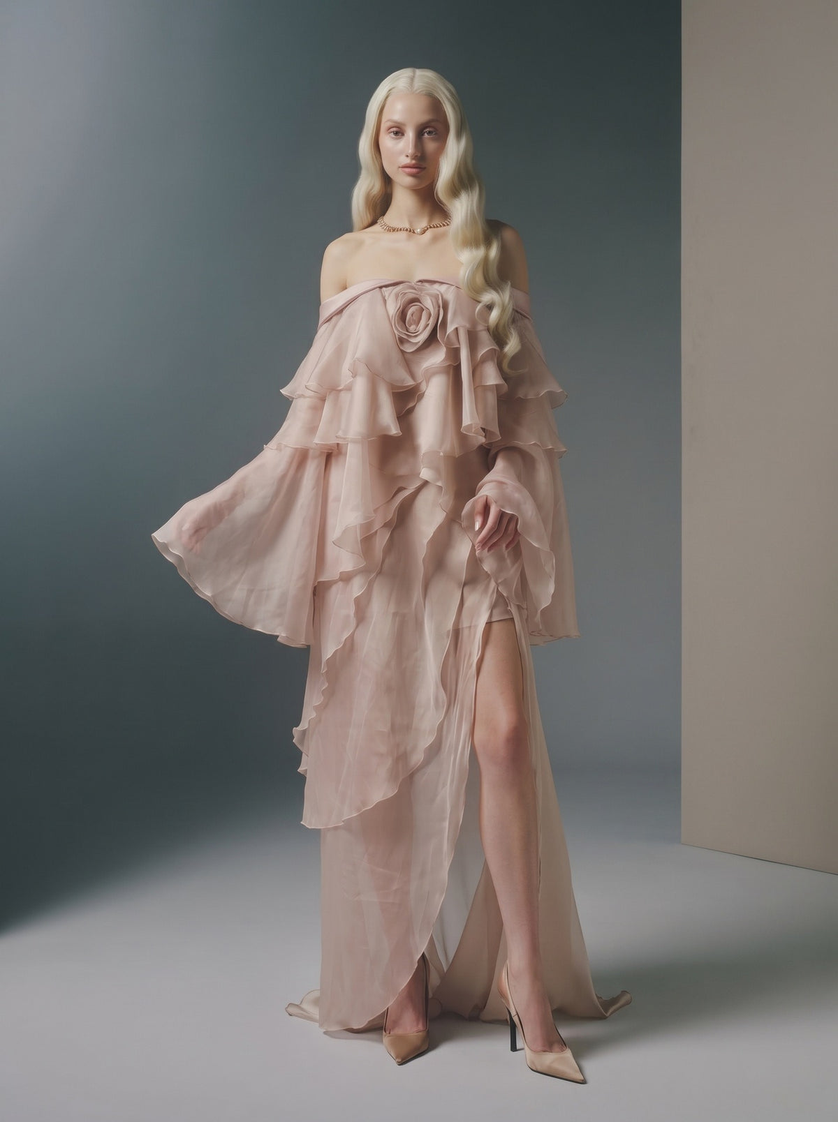 Varnese Ruffle Maxi Dress