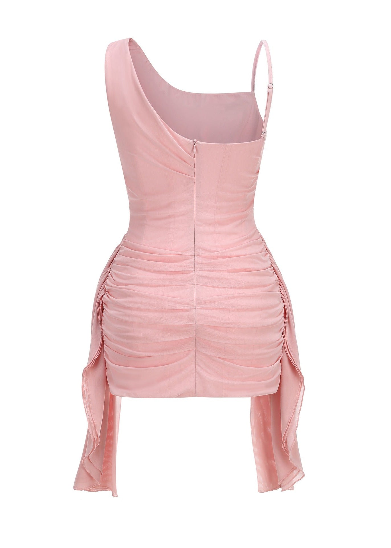 Bromek Rose Fitted Mini Dress With Draping