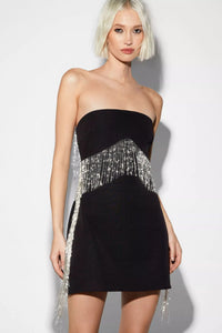 Terlyn Tassel Bandage Mini Dress