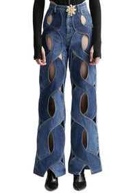 Meryl Cutout Denim Pants