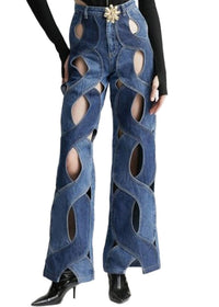 Meryl Cutout Denim Pants