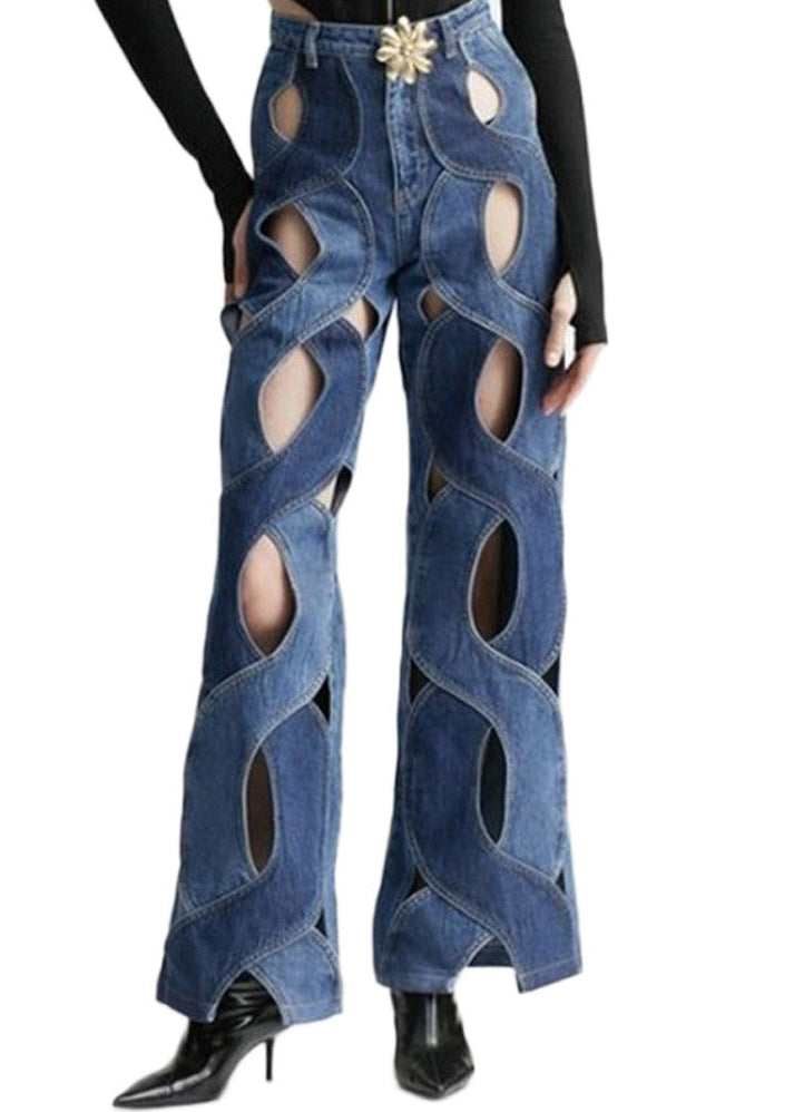 Meryl Cutout Denim Pants