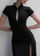 Thalvex Short Sleeve Maxi Dress