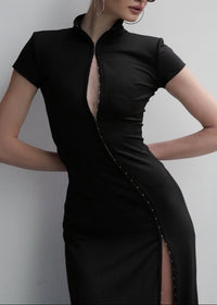 Thalvex Short Sleeve Maxi Dress