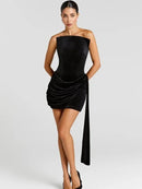 Grimrica Ruched Mini Dress