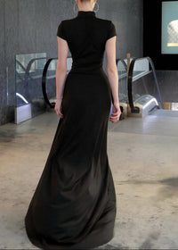 Thalvex Short Sleeve Maxi Dress