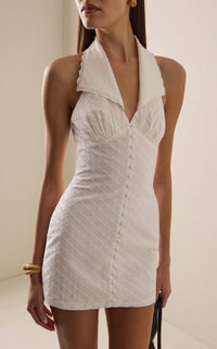 Keldrax Tennis Mini Dress In White