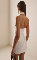 Keldrax Tennis Mini Dress In White