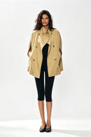 Elnesk Double-Breasted Cape Jacket