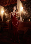 Akshay Sequin Maxi Dress In Red
