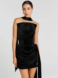 Grimrica Ruched Mini Dress