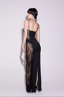 Exodia Spaghetti Lace Maxi Dress