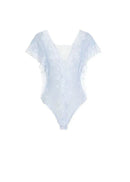 Noven Cowl Neck Lace Bodysuit