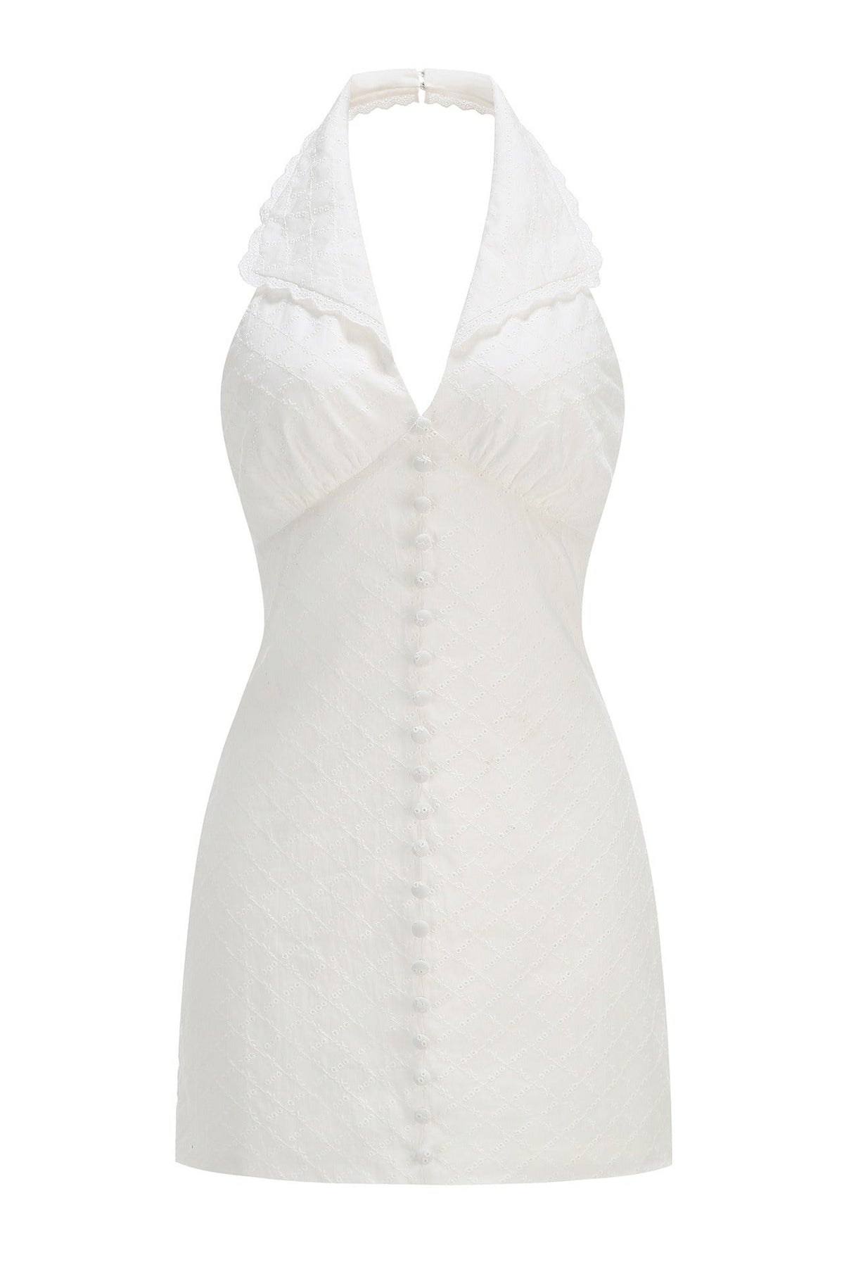 Keldrax Tennis Mini Dress In White
