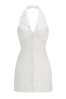 Keldrax Tennis Mini Dress In White