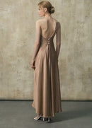Vevionx One Shoulder Maxi Dress