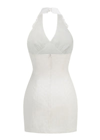 Keldrax Tennis Mini Dress In White