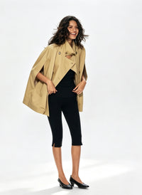 Elnesk Double-Breasted Cape Jacket