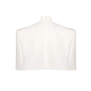 Grina Stand-Collar Cape-Style Top In White
