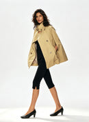 Elnesk Double-Breasted Cape Jacket