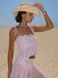Uldren Lace Cutout Mesh Set