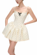 Vernis Polka-dot Mini Dress