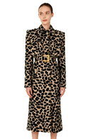 Romney Animal Print Trench Coat