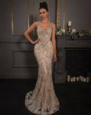 Nelsora Floral-Embellished Maxi Dress