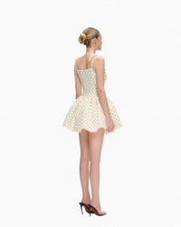 Vernis Polka-dot Mini Dress