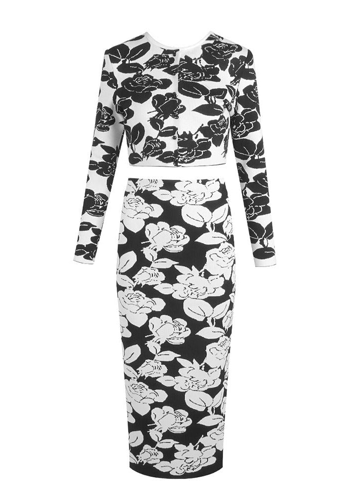 Akim Long-Sleeve Printed Two-Piece Set