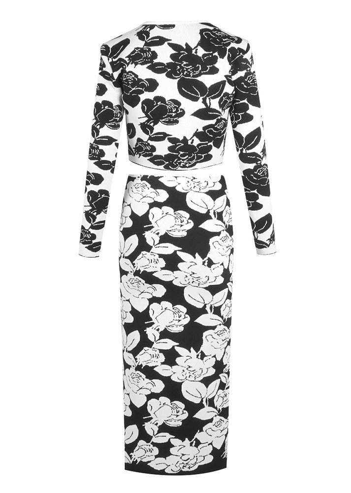 Akim Long-Sleeve Printed Two-Piece Set