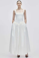 Genova Satin Lightweight Wedding Maxi Dress