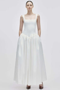Genova Satin Lightweight Wedding Maxi Dress