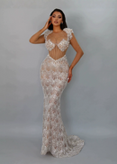 Ladrine Pearl Mermaid Maxi Dress