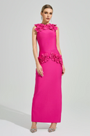 Marvex Pink Floral Formal Dress