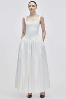 Genova Satin Lightweight Wedding Maxi Dress