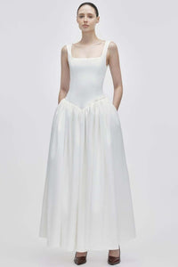 Genova Satin Lightweight Wedding Maxi Dress