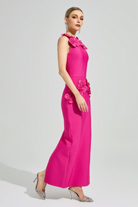 Marvex Pink Floral Formal Dress